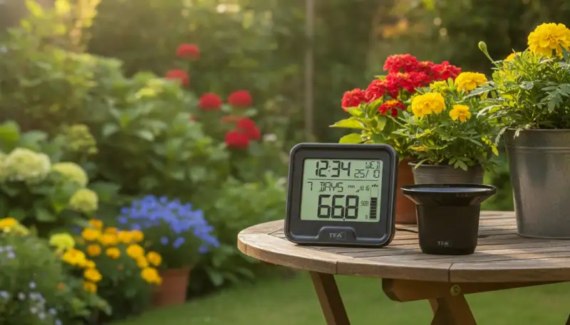 Digitale Regenmesser: Präzision im Garten