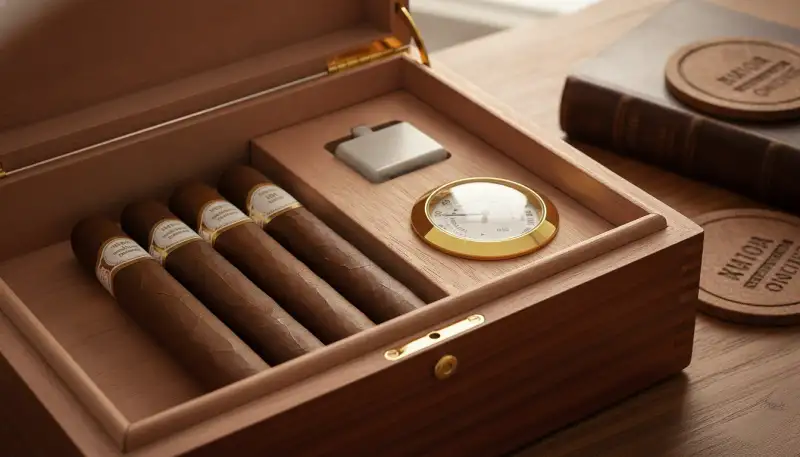 Zigarren richtig lagern: Humidor-Hygrometer